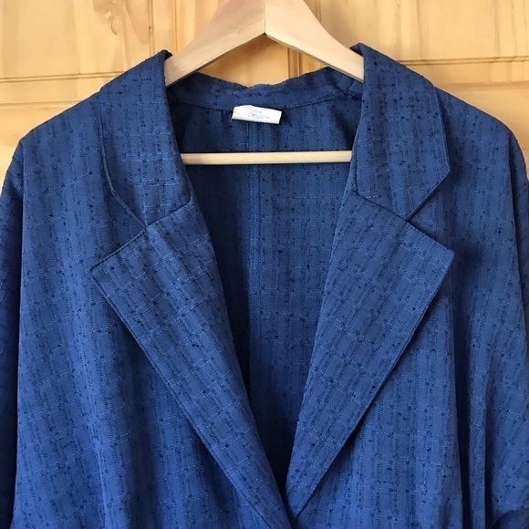 VINTAGE Ann Chabrol dolman sleeve belted textured blazer size 9 - Picture 3 of 10